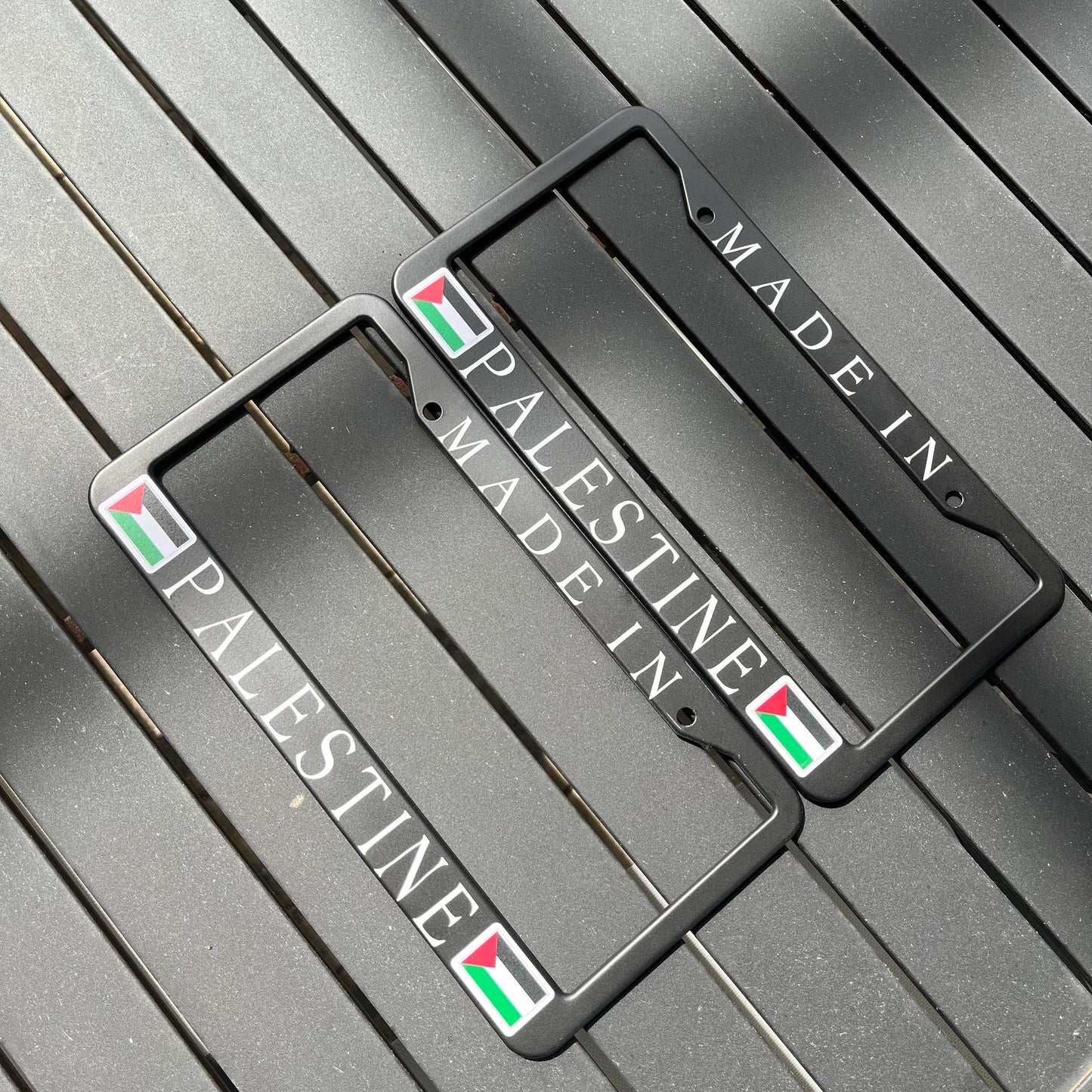 Made in Palestine license plate frame