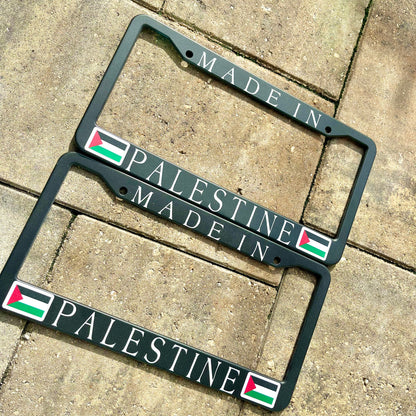 Made in Palestine license plate frame