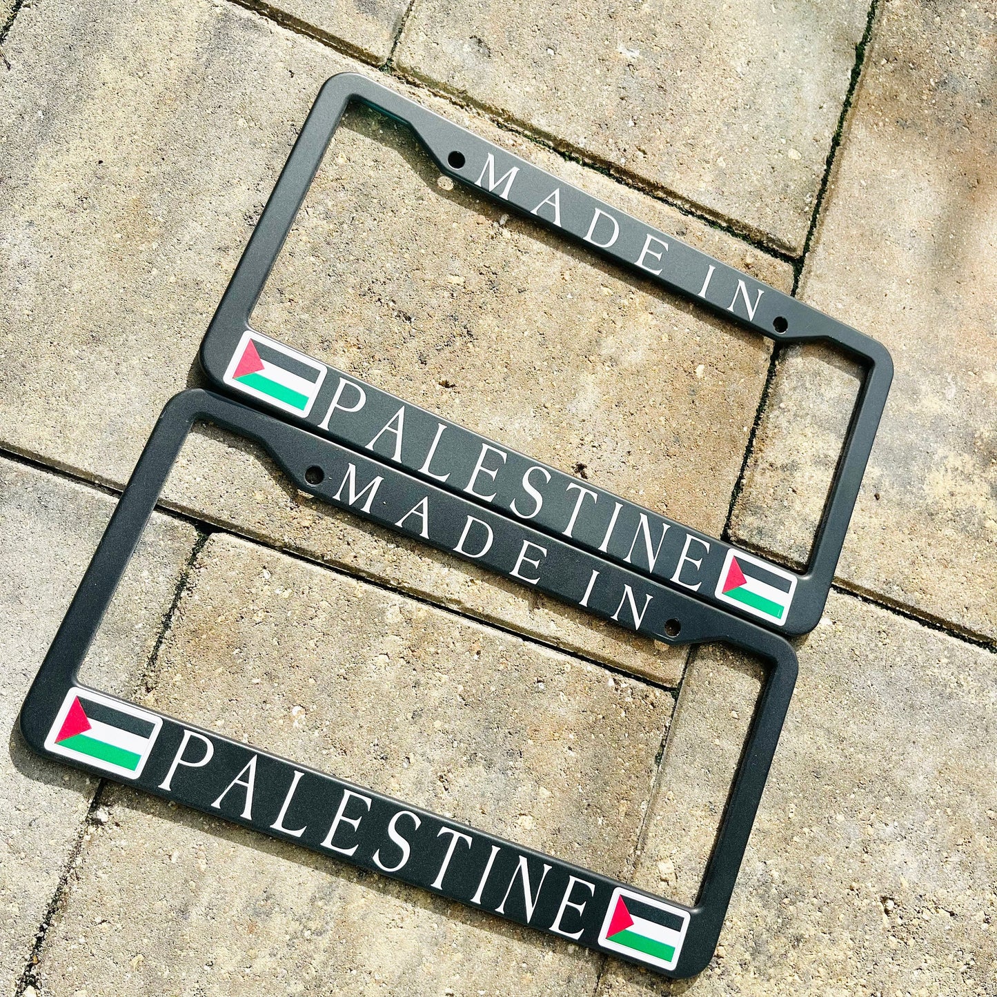 Made in Palestine license plate frame