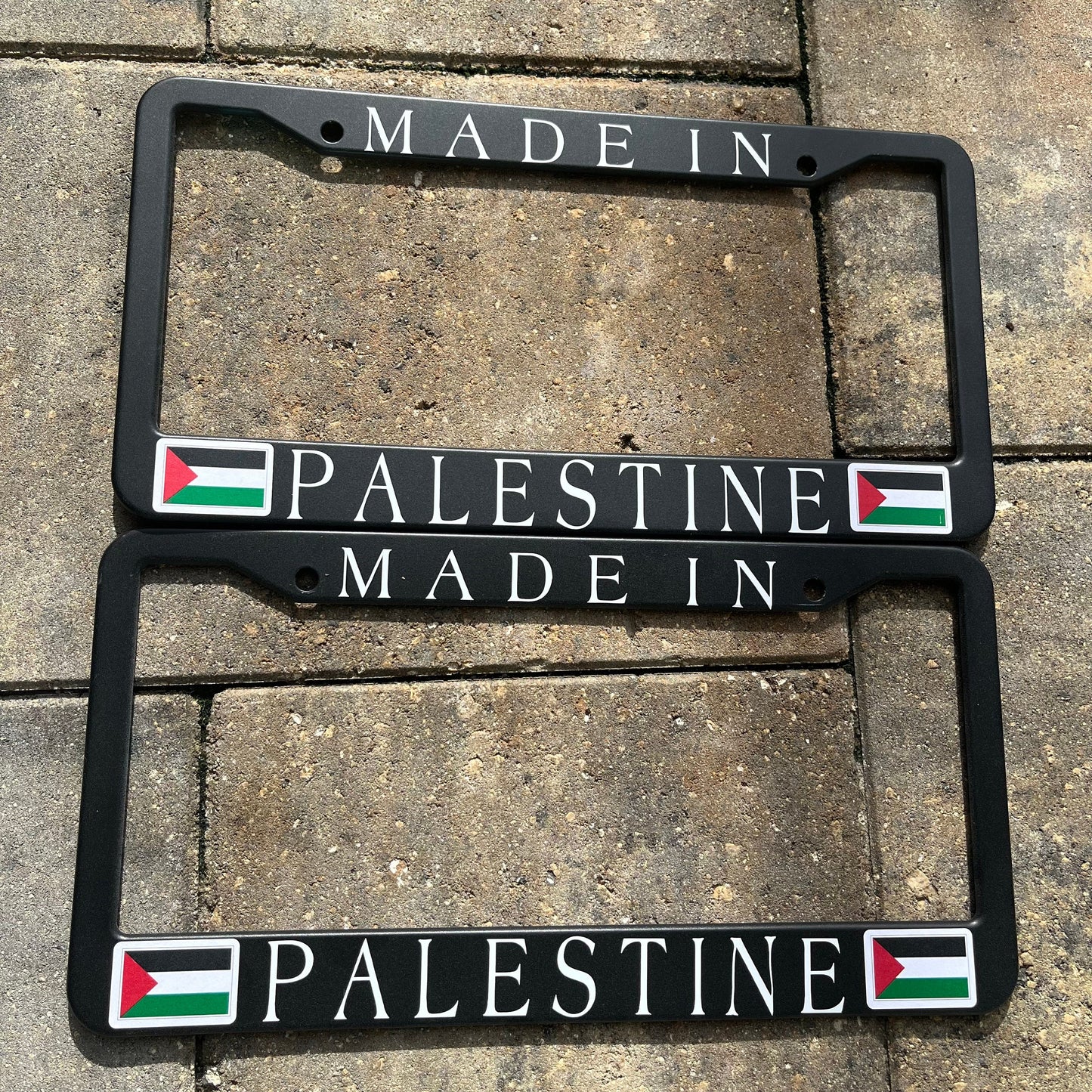 Made in Palestine license plate frame