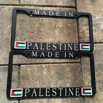 Made in Palestine license plate frame